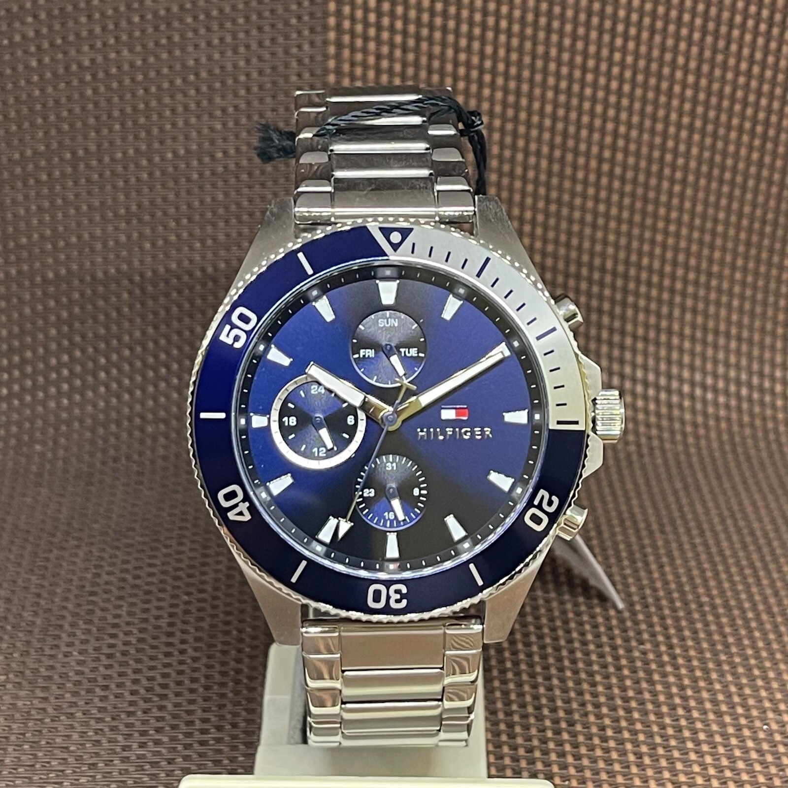 Tommy Hilfiger 1791917 Larson Blue Analog Quartz Stainless Steel 