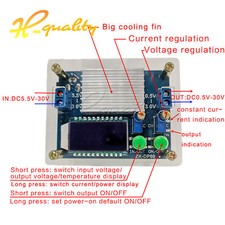 Fanless version/Fan version high-power adjustable Buck-Boost power supply module