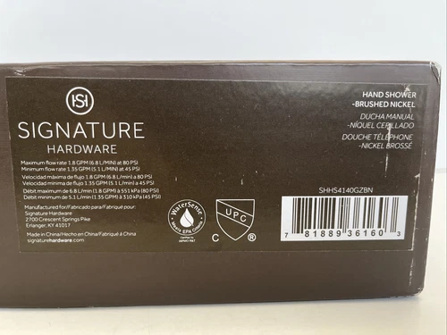 Signature Hardware Contemporary Multi Function Hand Shower 450564 Brushed Nickel - Picture 1 of 6