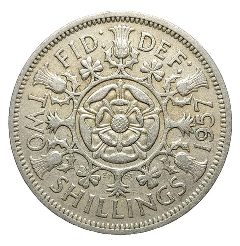 C6130 GREAT BRITAIN COIN, SHILLING 1957 Eng. Crest | eBay