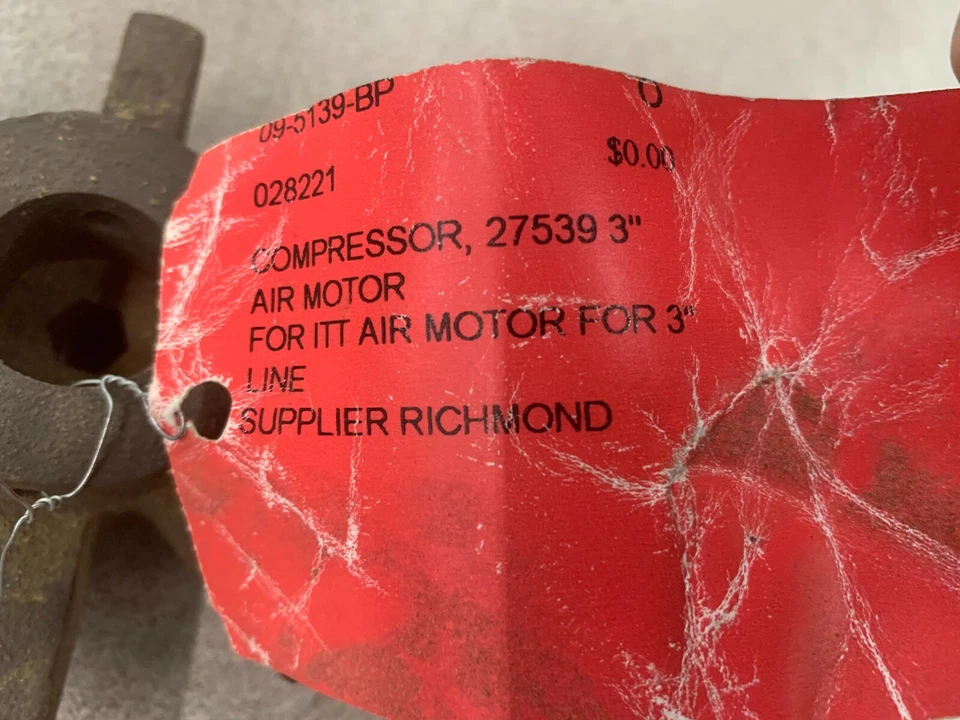 NEW ITT 3" AIR MOTOR PART 27539 - Image 2 of 3