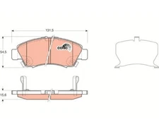 Brake pad set, disc brake Cotec TRW GDB3212 for Honda