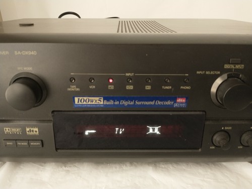 TECHNICS SA-DX940 SURROUND SOUND RECEIVER HOME AUDIO AMP TURNS ON AS-IS/PARTS - Picture 10 of 12