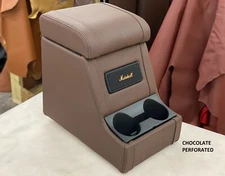 LUCARI CHOCOLATE PERF CUBBY BOX + MARSHALL SPEAKER FITS LAND ROVER DEFENDER