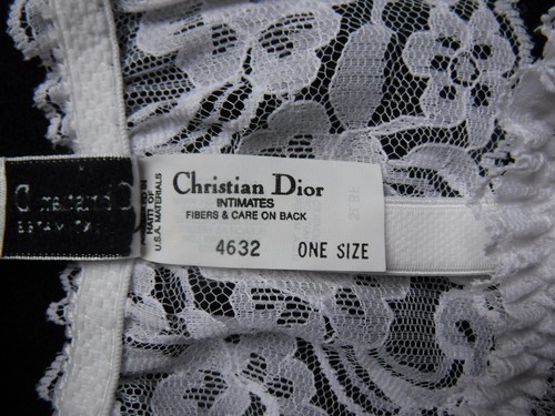 Vintage CHRISTIAN DIOR New Gift Set Box Panties/Garter/Stockings LOGO Small - Picture 19 of 24