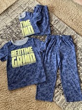 Carters 2Pc Pajama Set, SS Top/Long Bottoms, Lot Of 2, Boys 6, Bike/Skateboard