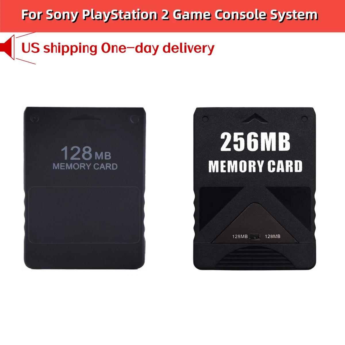 Memory Card for PS2.32MB Game Memory Card High Speed Professional Game Accessories for Playstation 2.(Orange