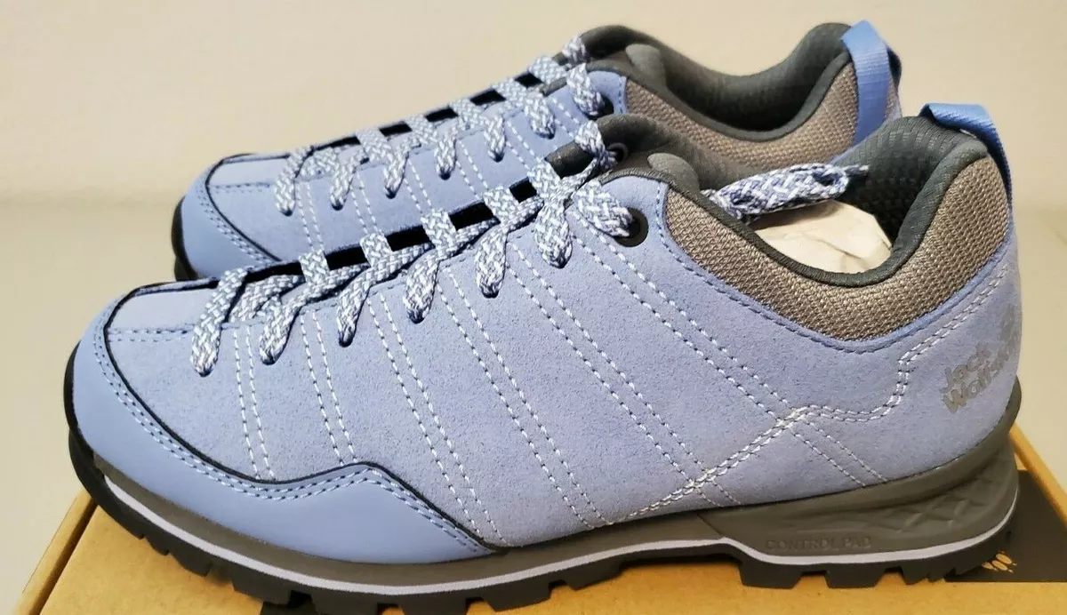 Jack Wolfskin Scrambler Low Hiking Womens Shoes Light Blue Size 7 NEW