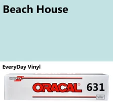 12"x5'- Beach House - Matte Oracal 631 Exhibition CAL Vinyl Roll Adhesive Vinyl