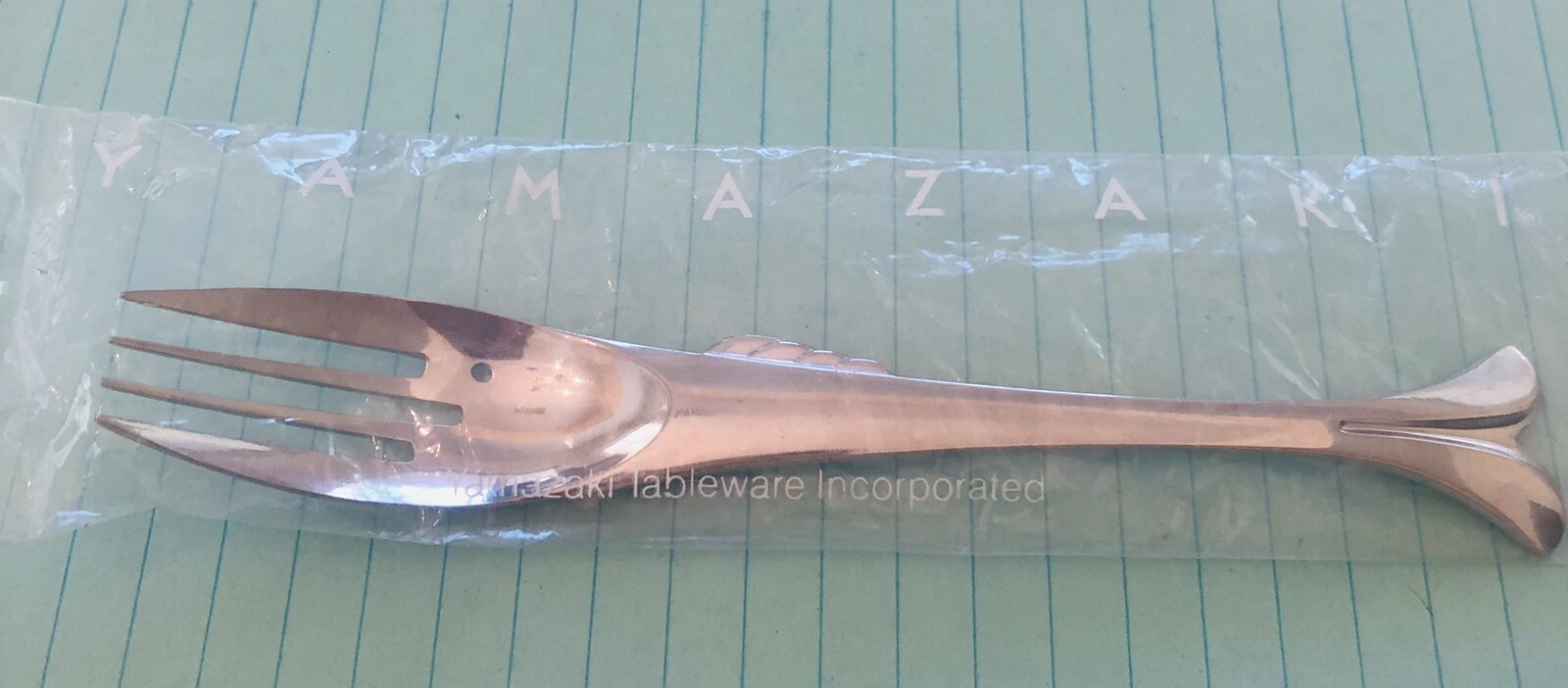 NEW Yamazaki Gone Fishin Fishing Dinner Fork Stainless Flatware 7 1