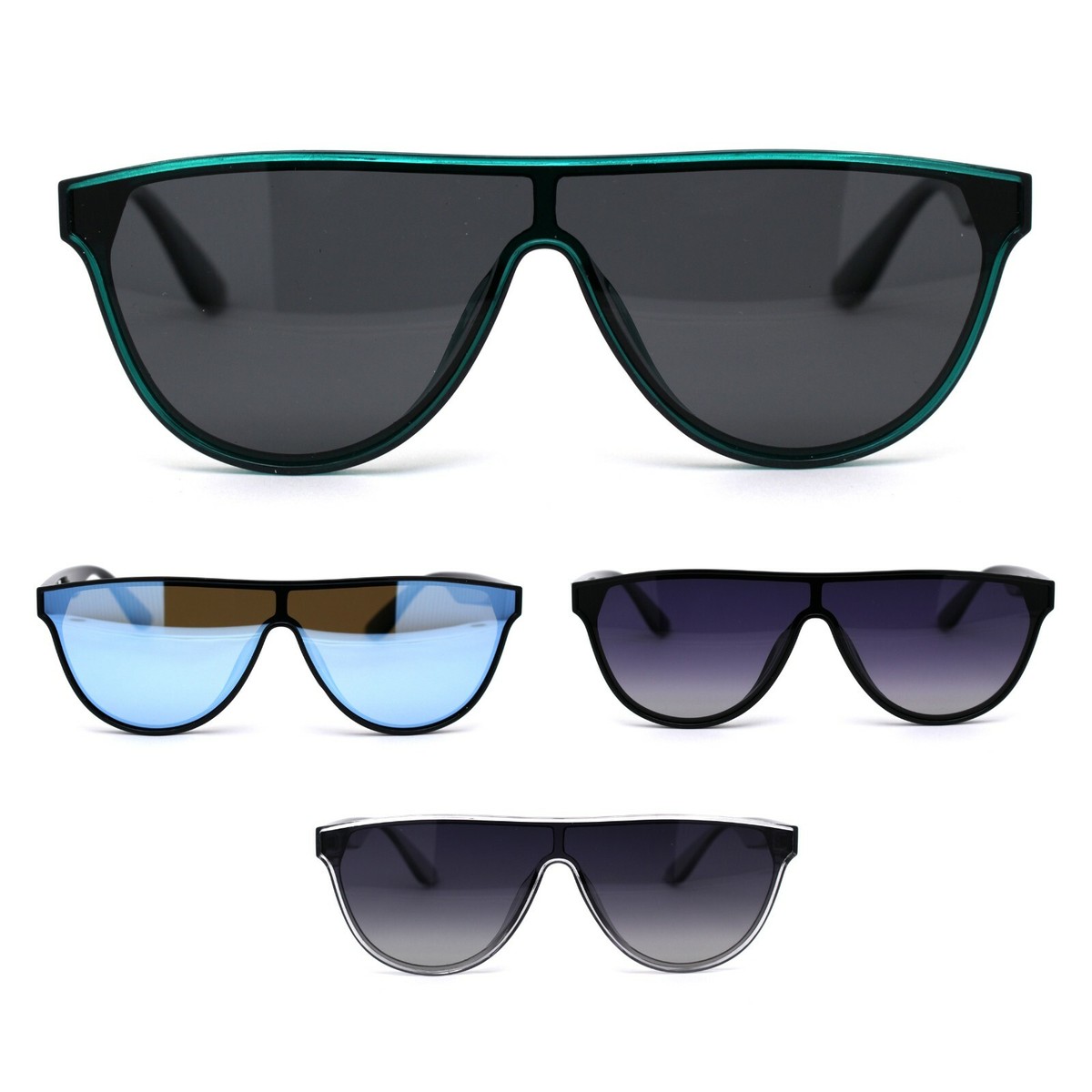 Retro Flat Top Mob Boyfriend Plastic CR39 Polarized Lens  display picture 2