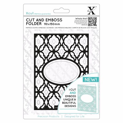 Xcut A6 Combination Die Cut & Embossing Folder DIAMOND LATTICE | eBay UK