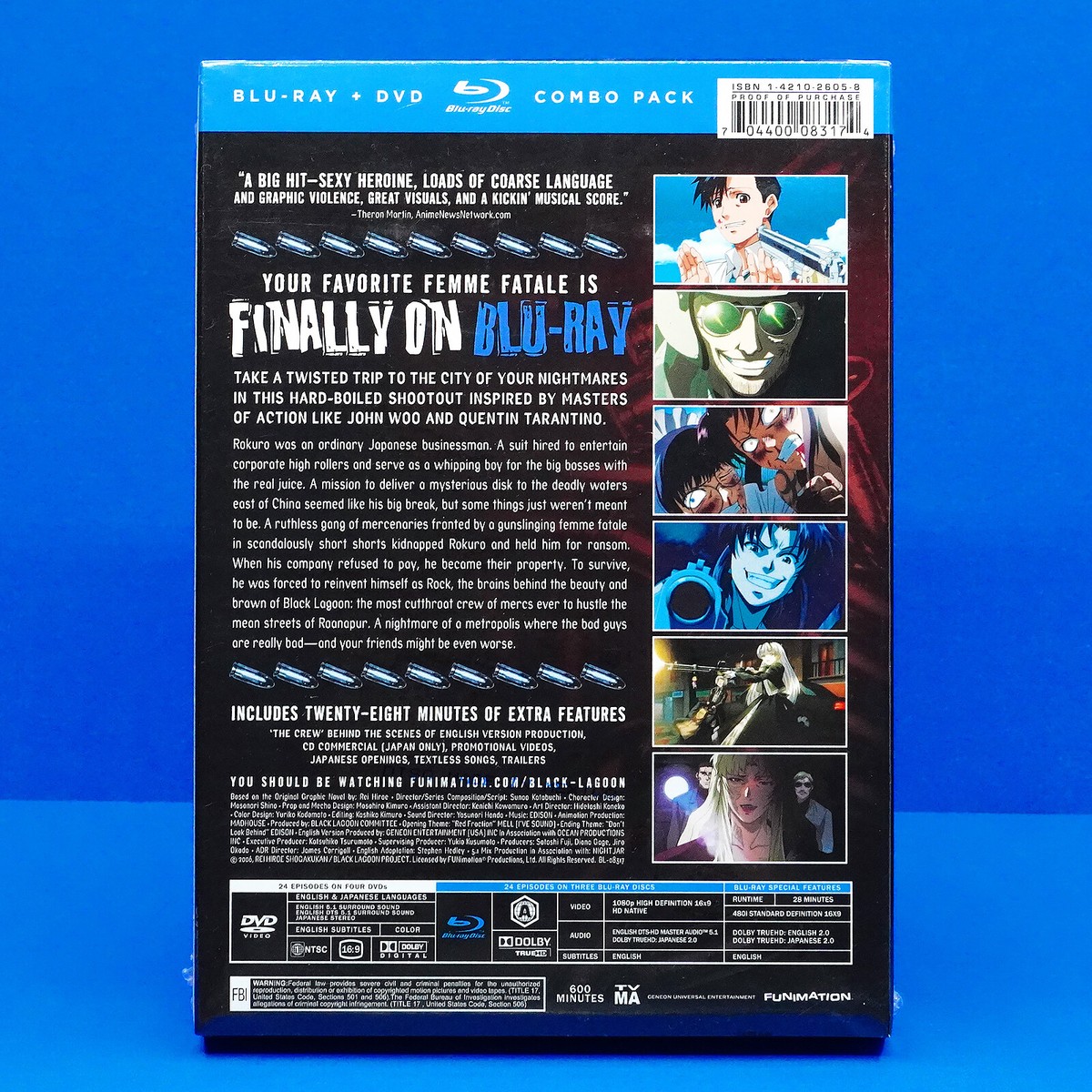 Black Lagoon Complete TV Anime Series Seasons 1 + 2 Blu-ray