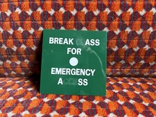 Glasgow Subway &ldquo;Break Ass For Emergency Ass&rdquo; Panel