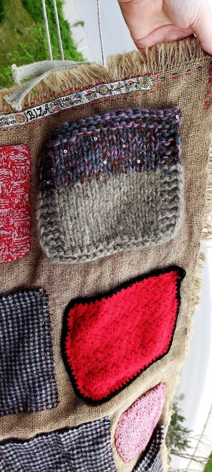 大号立式墙面收纳袋, 手工制作, 天然材料 — 第 4/4 张图片