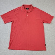 Nike Golf Dri-Fit Polo Mens XL Red Embroidery Shirt