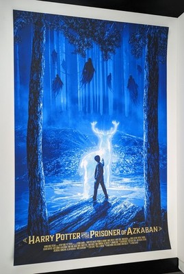 Harry Potter The Prisoner Of Azkaban Kevin Wilson Screen Print Poster Mondo HCG