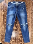 Womens Lucky Brand medium wash Charlie Skinny jeans with distressing size 6/28A — photo 2