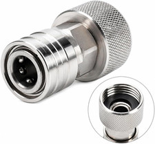 Garden Hose to 1/4" Quick Connect Adapter, 3/4" GHT Connector, Stainless Stee...