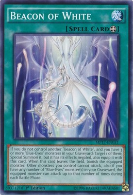 Beacon of White - MP17-EN031 - Common - 1st Edition - Moderately Played