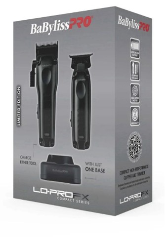 BaBylissPRO® Limited Edition LO-PROFX Compact Series Clipper & Trimmer Black
