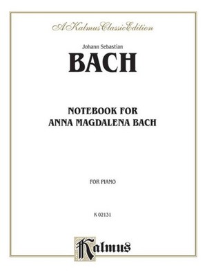 Notebook for Anna Magdalena Bach Johann Sebastian Bach Book [Softcover] Piano Al