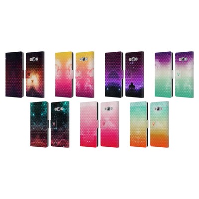 HEAD CASE DESIGNS STUDDED OMBRE LEATHER BOOK WALLET CASE FOR SAMSUNG PHONES 3