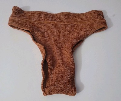BOND-EYE Savannah Brief Bikini Bottom Bronze Womens One Size 