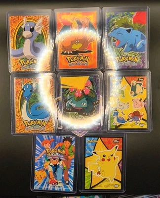Vintage Pokemon Topps Card Lot 8 Charizard Pikachu Venusaur Dratini Dragonair - Image 1 of 4