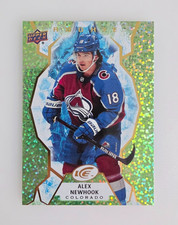 UPPER DECK UD ICE ROOKIE 2021-2022 ALEX NEWHOOK NHL HOKCEY CARD. rookie card picture