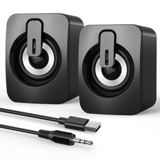 Portable Computer Speakers for Desktop PC Monitor Mini Speaker