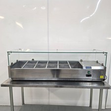 Prep Fridge Countertop 4x GN 1/3 & 1x 1/2GN Commercial Chilled Kitchen Cafe P...