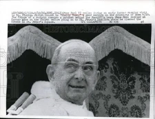 1966 Press Photo Pope Paul VI Rome Italy Easter St Stephen Parish Church