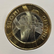 Finland 5€ 2011 Karelia KM#159 Bimetal BU B2913