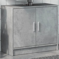 Waschbeckenunterschrank Betongrau 63X29X55 Cm Holzwerkstoff BadmöBel