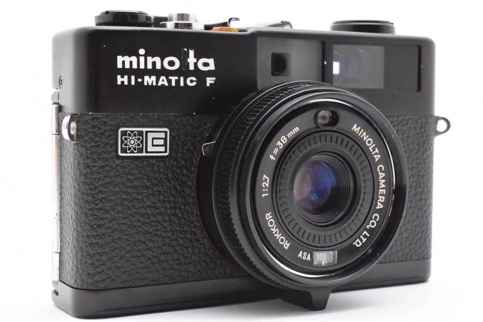 [Exc+5] Minolta Hi-Matic F schwarz aus JAPAN - Bild 3 von 4