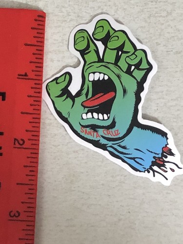 Santa Cruz Skateboarding Adhesivo Calcomanía Monopatín Verde Brazo Gritante - Imagen 2 de 2