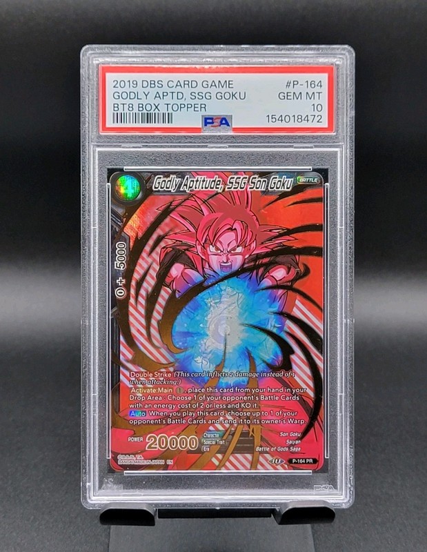 GODLY APTITUDE SSG SON GOKU ~ 2019 Dragon Ball Super Promo Topper ~ PSA 10
