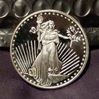 New ListingSilverTowne American Eagle 1 oz .999 Fine Silver Coin Lady Liberty Eagle Design
