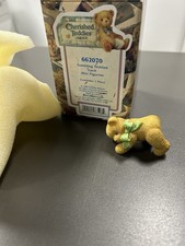 1999 Cherished Teddies TUMBLING Teddies mini figurine -  LUCK  662070