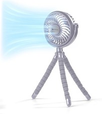 Portable Stroller Fan Rechargeable Battery Operated Clip-On Fan