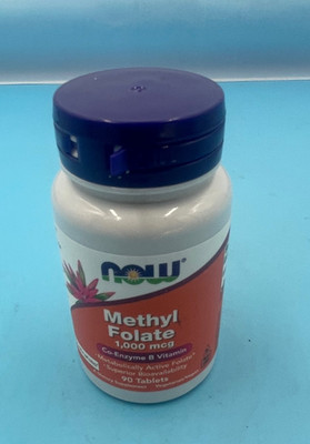 NOW FOODS Methyl Folate 1 000 mcg 90 Tablets