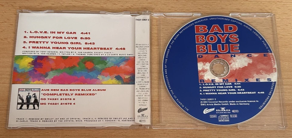Bad Boys Blue ‎– Dance Remixes (Maxi CD) - super rare - must have - Bild 2 von 3