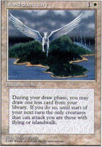 1x Island Sanctuary Heavy Play MTG Magic - Kid Icarus -