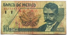 Mexico 10 Pesos 1994 Circulated Banknote KM# 105A
