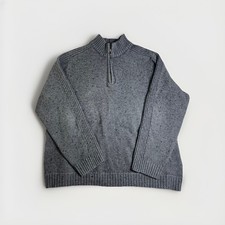 HARLEY DAVIDSON Pullover Knit Quarter Zip Men s Extra Large Embroidered