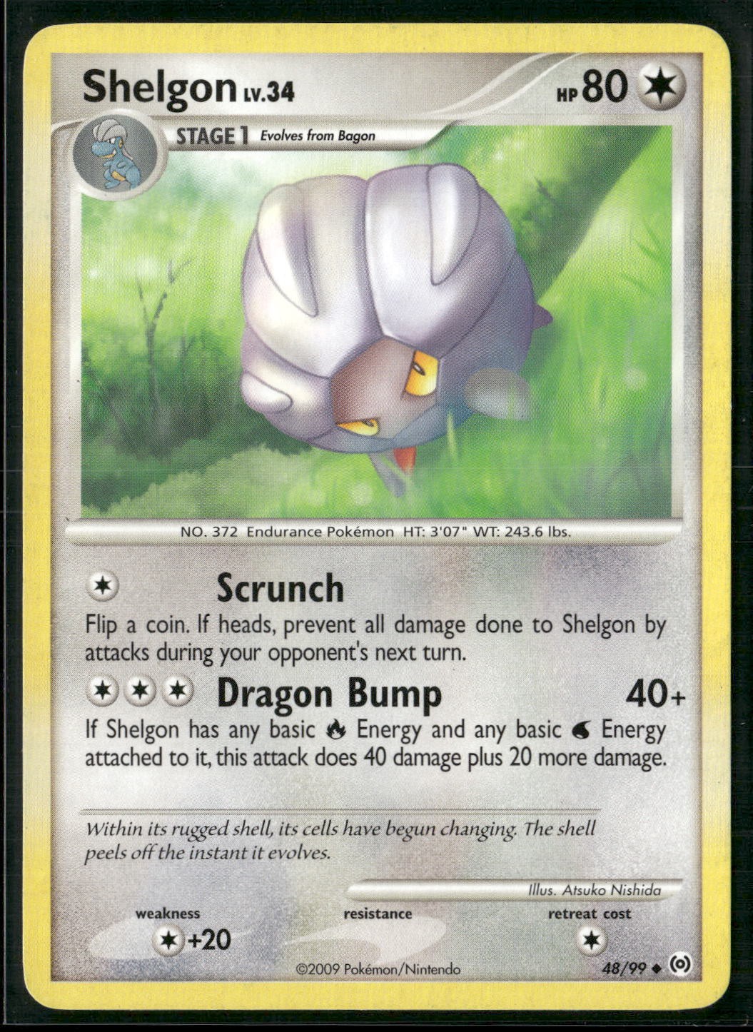 Shelgon 48/99 Uncommon Arceus Pokemon Heavily Played
