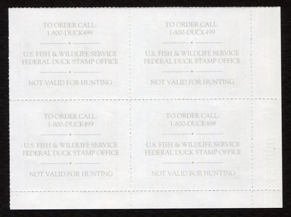 JDS9 VF/XF MNH 2001 Trumpeter Swans Junior Duck Stamp Migratory Waterfowl - Image 3 of 3