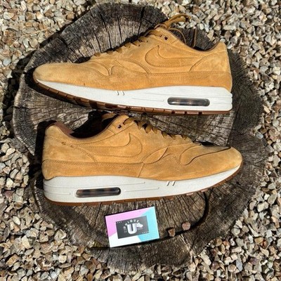 Premium Nike Air Max 1 Flax Cream Tan Jaded Suede UK11 EU46 CM30 US12