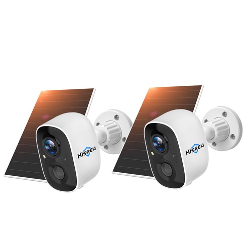 1~4PCS Hiseeu 3MP Wireless WIFI Solar Panel Battery Security Camera 2-Way Audio - Picture 13 of 15